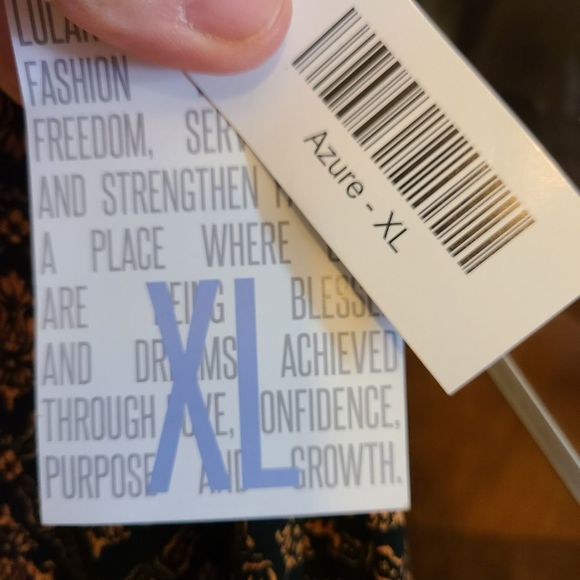 Lularoe - azure skirt - size XL - black and orange print - NWT - Picture 3 of 5